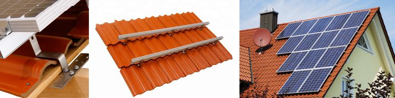Roof tile hook installation Roof tile hook installation