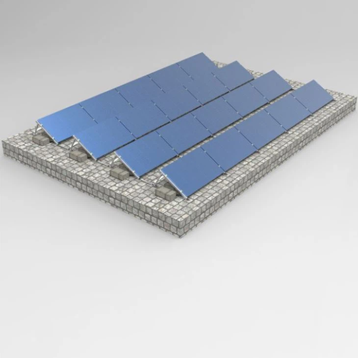 Home Roofing Solar Ballasted Mounting System For Flat Rooftop Pv Energy Systems Install