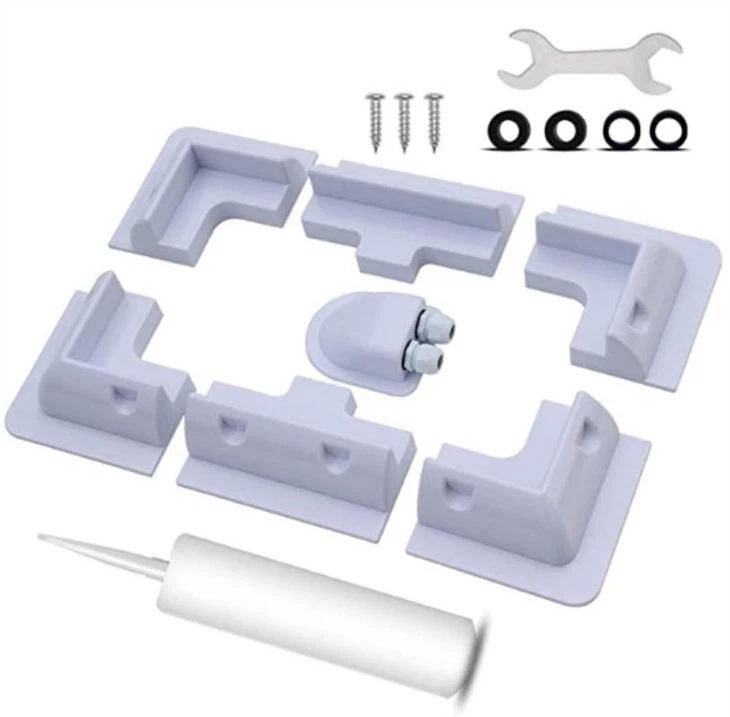 White Rv Solar Panel Mounting Kits